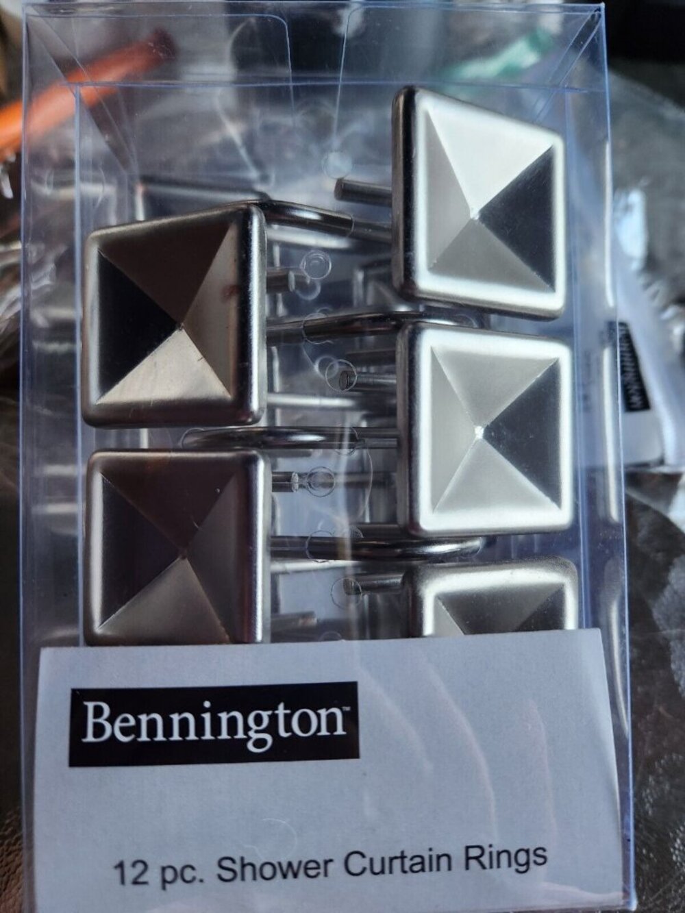NEW Bennington Shower Curtain Rings Set of 12